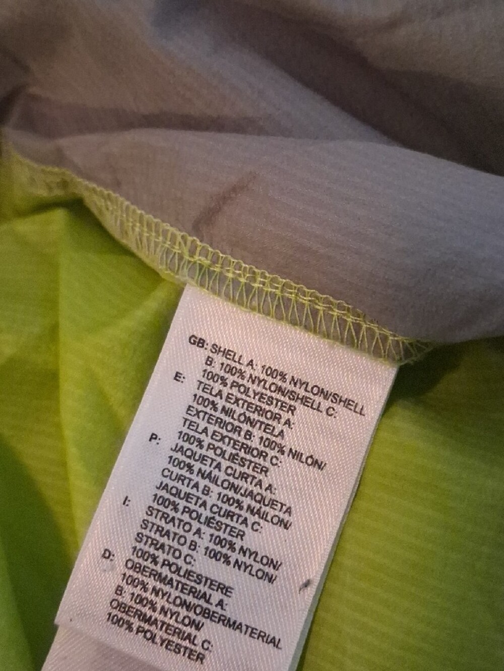 The North Face Men's High-Visibility Lime Green Windbreaker - Picture 6 of 6